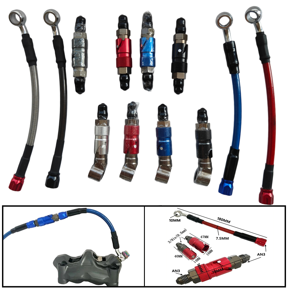 Motorcycle Brake Cable - Kit d'adaptation de tuyau de frein