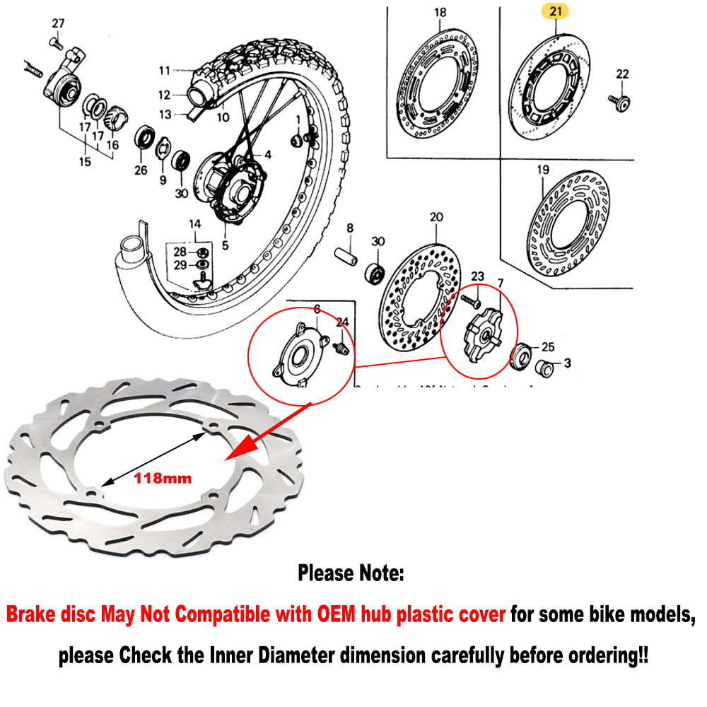Disque de frein avant pour mot - Brake Disc Motorcycle avis et prix
