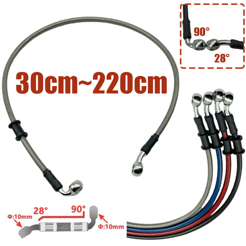 Argent 30cm à 220cm 28 ° -90 ° - Motorcycle Brake Cable avis et prix